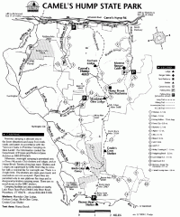 Camel's Hump State Park map