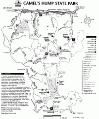 Camel's Hump State Park map Camel's Hump State Park map