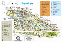 Campus Scientifique de Beaulieu Map