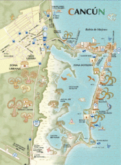 Cancun Tourist Map Cancun Tourist Map