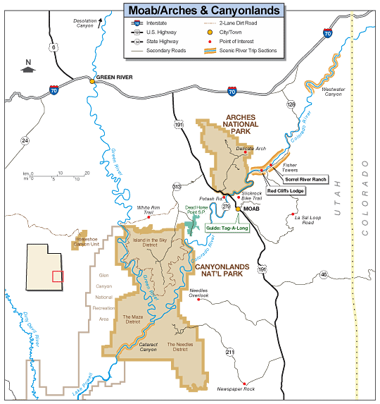 Canyonlands National Park Map