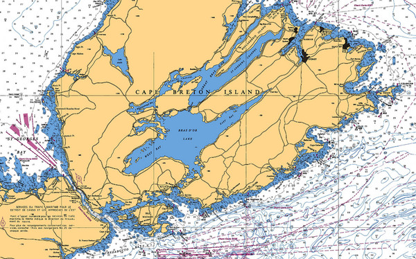 Cape Breton Island Nautical Map