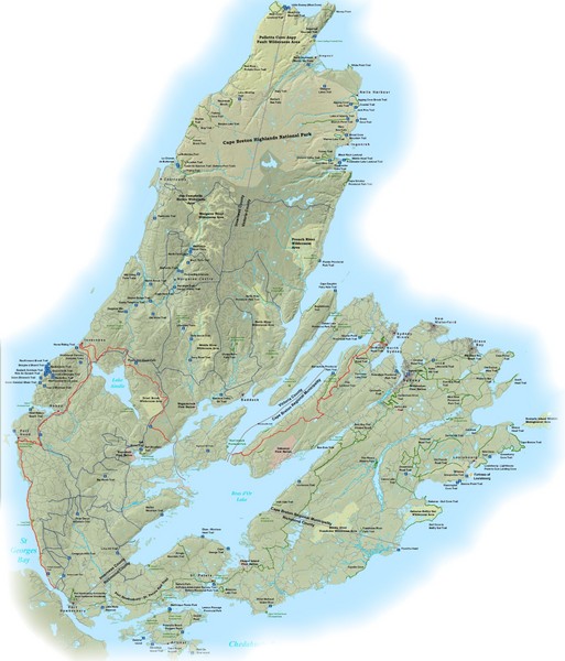 Cape Breton Island Trail Map