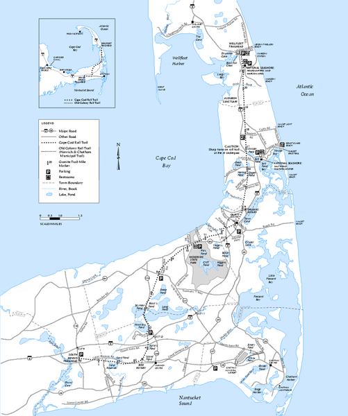 Cape Cod Rail Trail Map