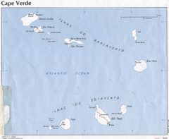Cape Verde, Africa Map