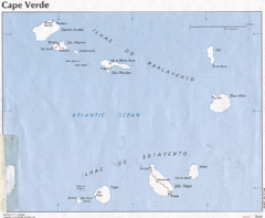 Cape Verde, Africa Map Cape Verde, Africa Map