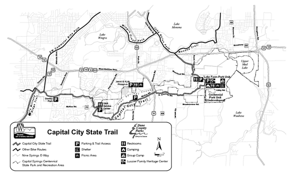 Capitol City State Trail Map