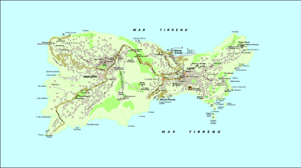 Capri Tourist Map