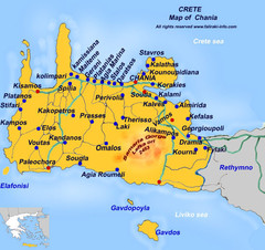 Car Rental Crete Map