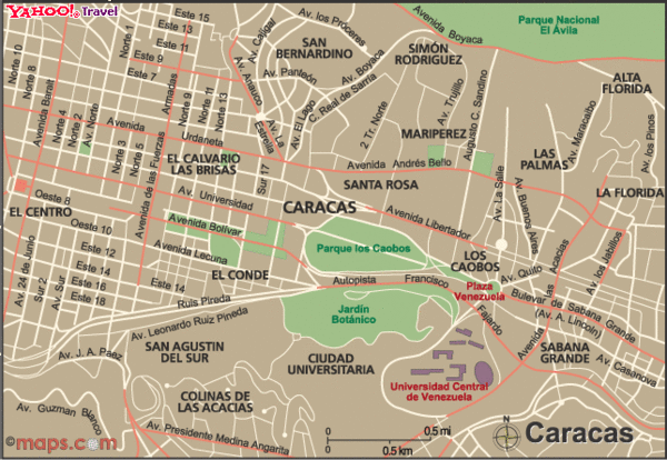 Caracas Map