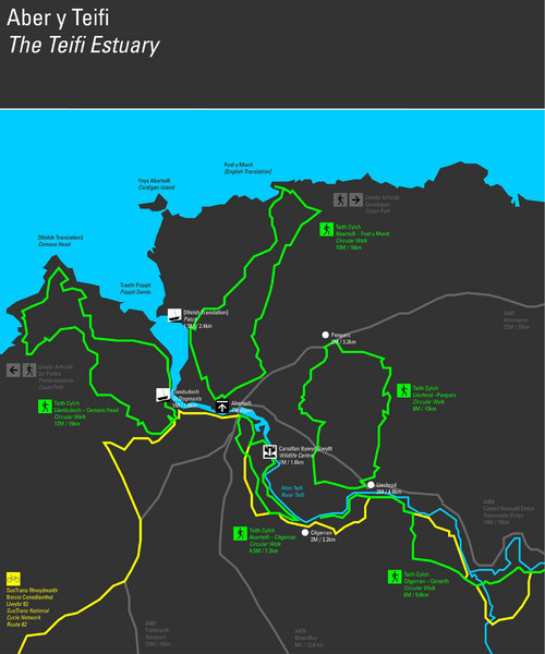 Cardigan Walks Map