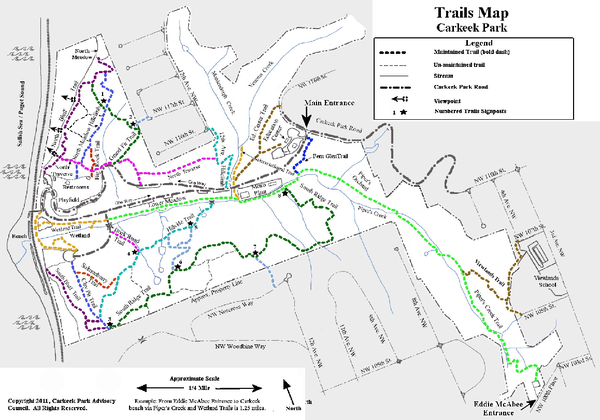 Carkeek Park Trail Map