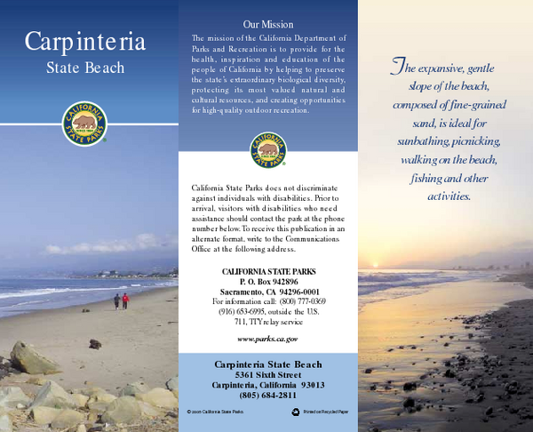 Carpinteria State Beach Map