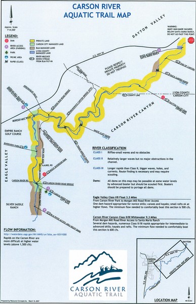 Carson River Aquatic Trail Map