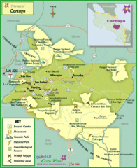 Cartago Tourist Map