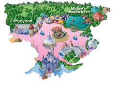 Cartoon Map of Disney