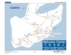 Castine, Maine, USA Map