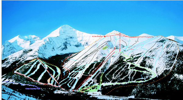 Castle Mountain Resort Ski Trail Map