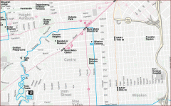 Castro, Mission, Haight-Ashbury, Noe Valley map
