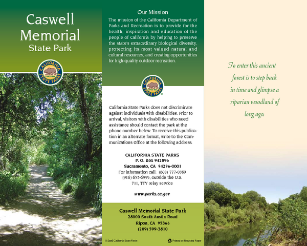 Caswell Memorial State Park Map