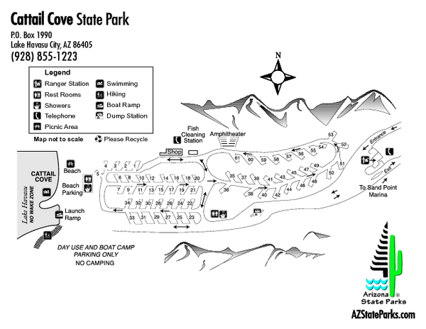 Cattail Cove State Park Map