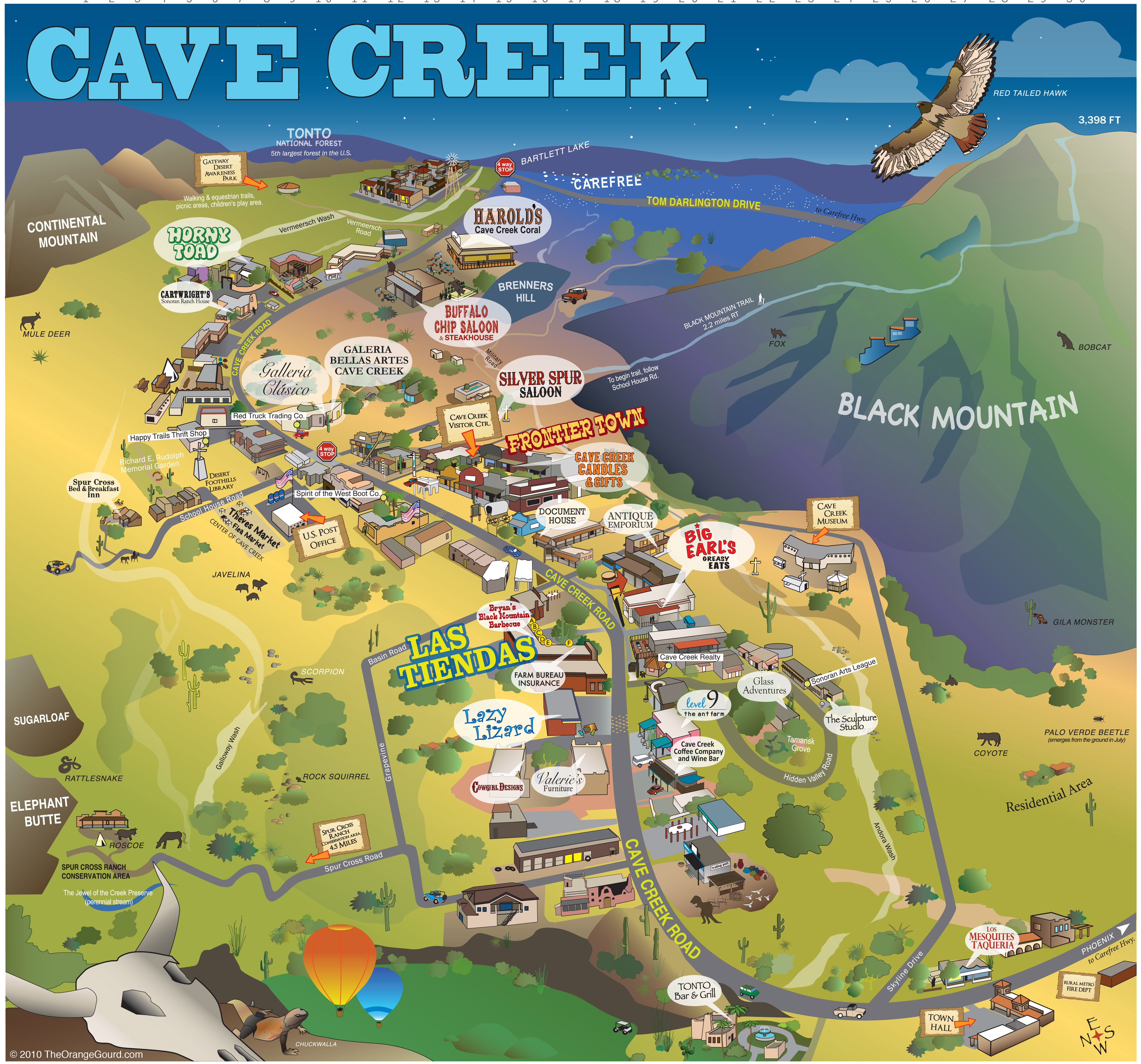Arizona Map Cave Creek