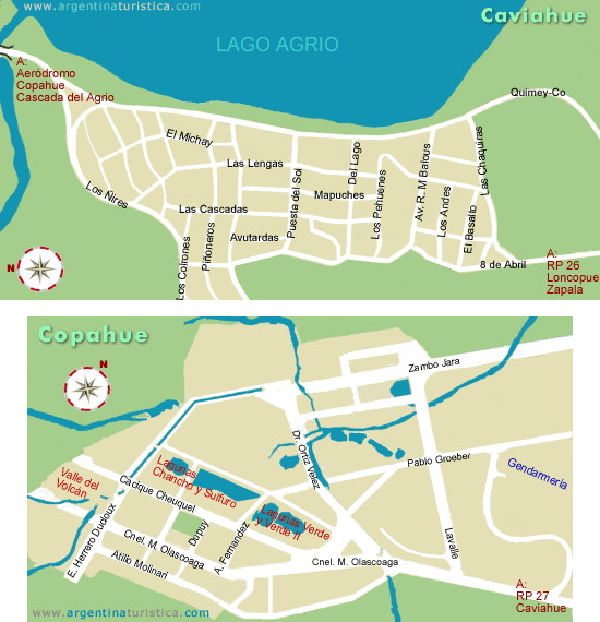 Caviahue & Copahue Map