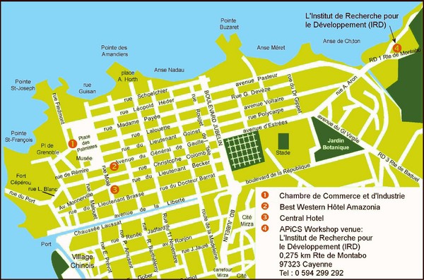 Cayenne City Map