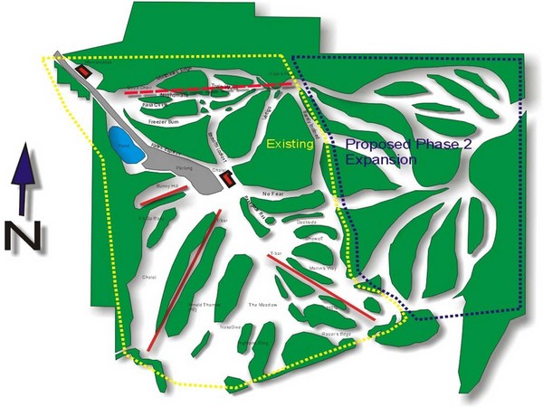 Cedar Highlands Ski Trail Map