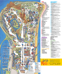 Cedar Point Amusement park Map