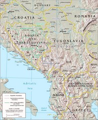 Central Balkan Map