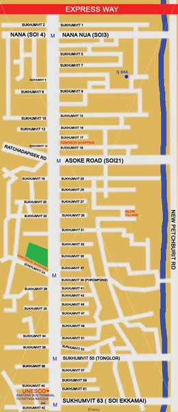 Central Bangkok Guide Map
