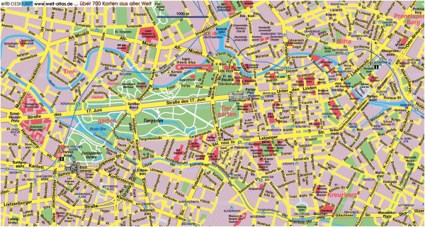 Central Berlin Street Map