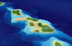 Central Hawaiian Islands Bathymetry Map