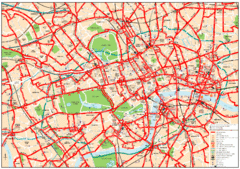 Central London Bus Map Central London Bus Map