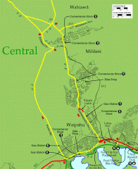 Central Oahu bike map