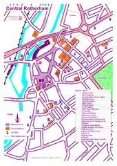 Central Rotherham Map