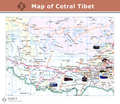 Central Tibet Map