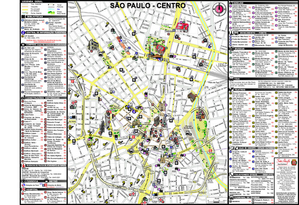 Centre of Sao Paulo Map