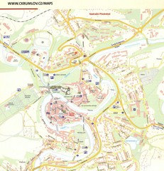 Cesky Krumlov Czech Republic Tourist Map