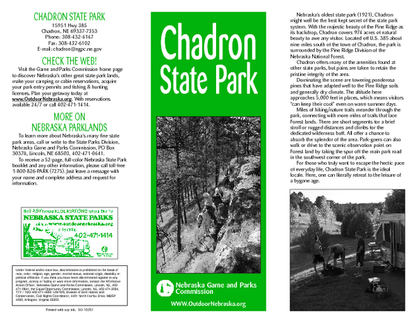 Chadron State Park Map