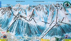 Chamonix—La Flegère Ski Trail Map