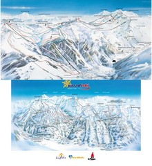 Champagny-en-Vanoise Ski Trail Map