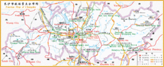 Changsha China Tourist Map