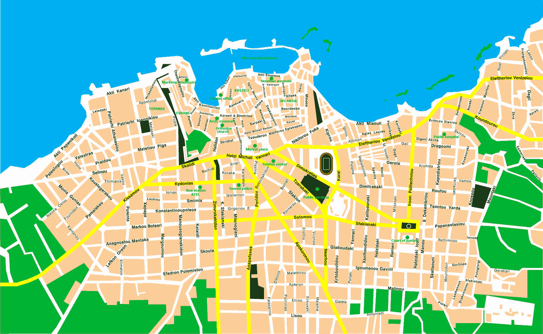 Chania Map Chania Map Mappery chania-map-chania-map-mappery
