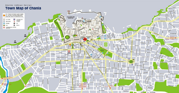 Chania Tourist Map