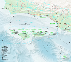 Channel Islands National Park Official Park Map
