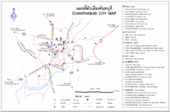 Chanthaburi City Map Chanthaburi City Map