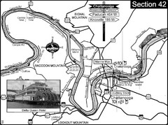 Chattanooga, TN Tennessee River Map