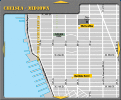 Chelsea Midtown New York City Hotel Map